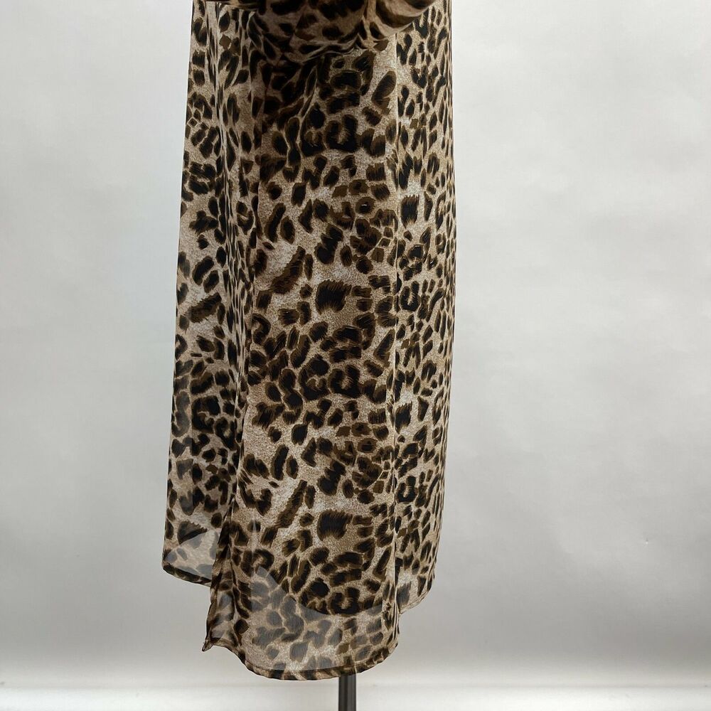 Metro‎ 22 Women's Top 3X Brown Animal Print - Picture 3 of 10